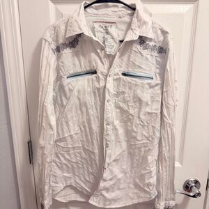 Guess Men's White Shirt
